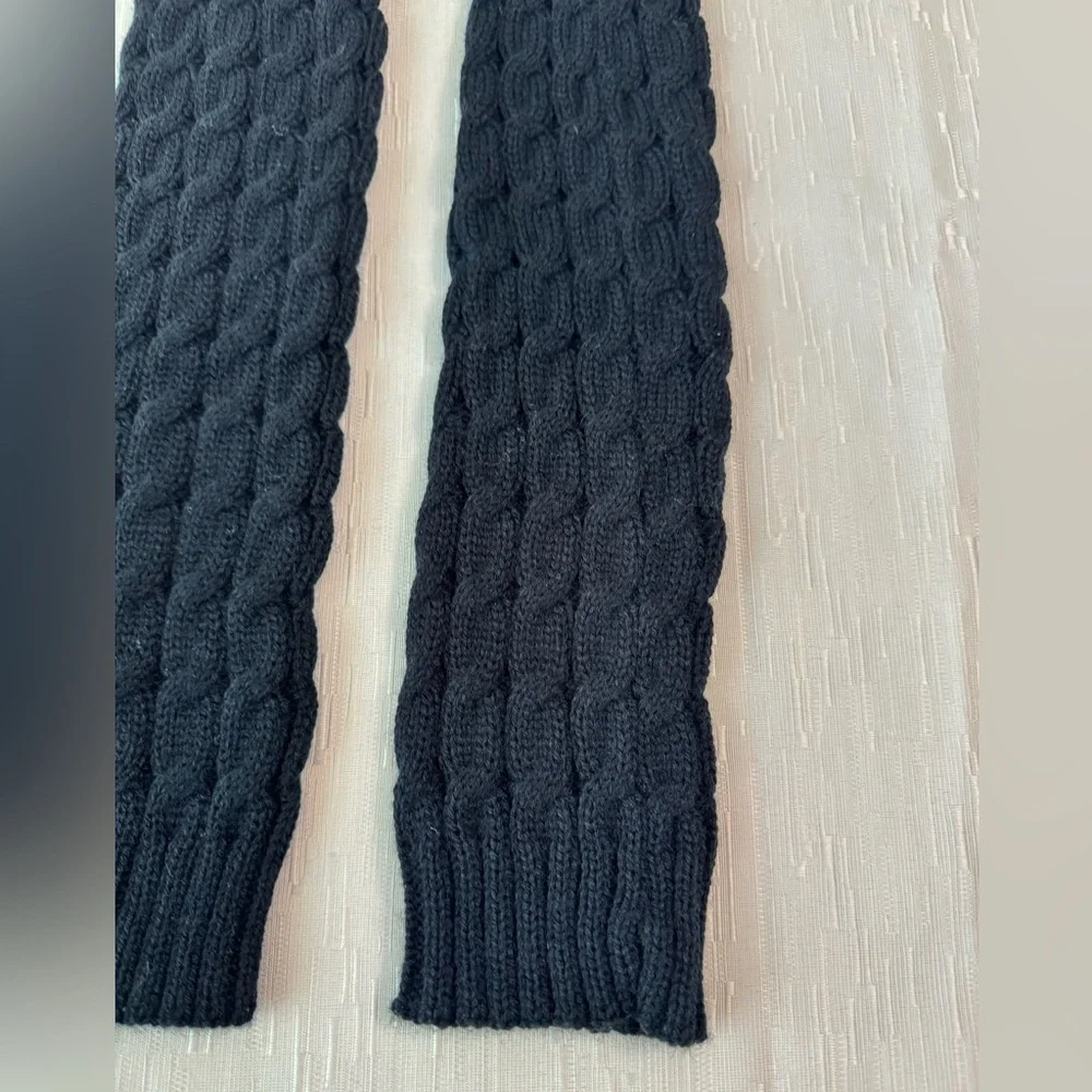 Black Cable Knit Leg Warmers | Little & Young Girls | NWOT | Winter